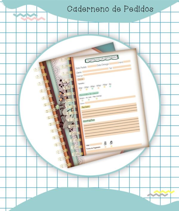Caderno Pedidos Páscoa Mod2 - Arquivo Digital