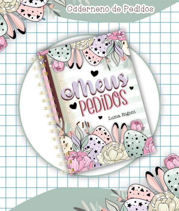 Caderno Pedidos Páscoa Mod8 - Arquivo Digital