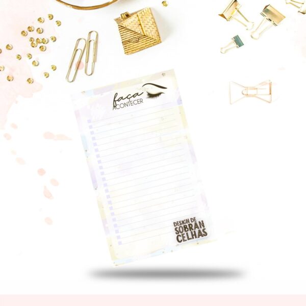 Caderno Profissão Design de Sobrancelhas - Arquivo Digital