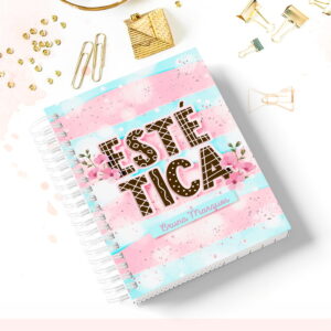 Kit Caderno Digital Tema Estética para Imprimir e Vender 25 caderno profissao estetica arquivo digital