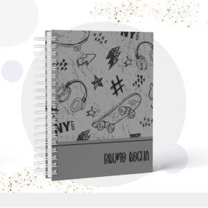caderno teen menino modelo 4 arquivo digital