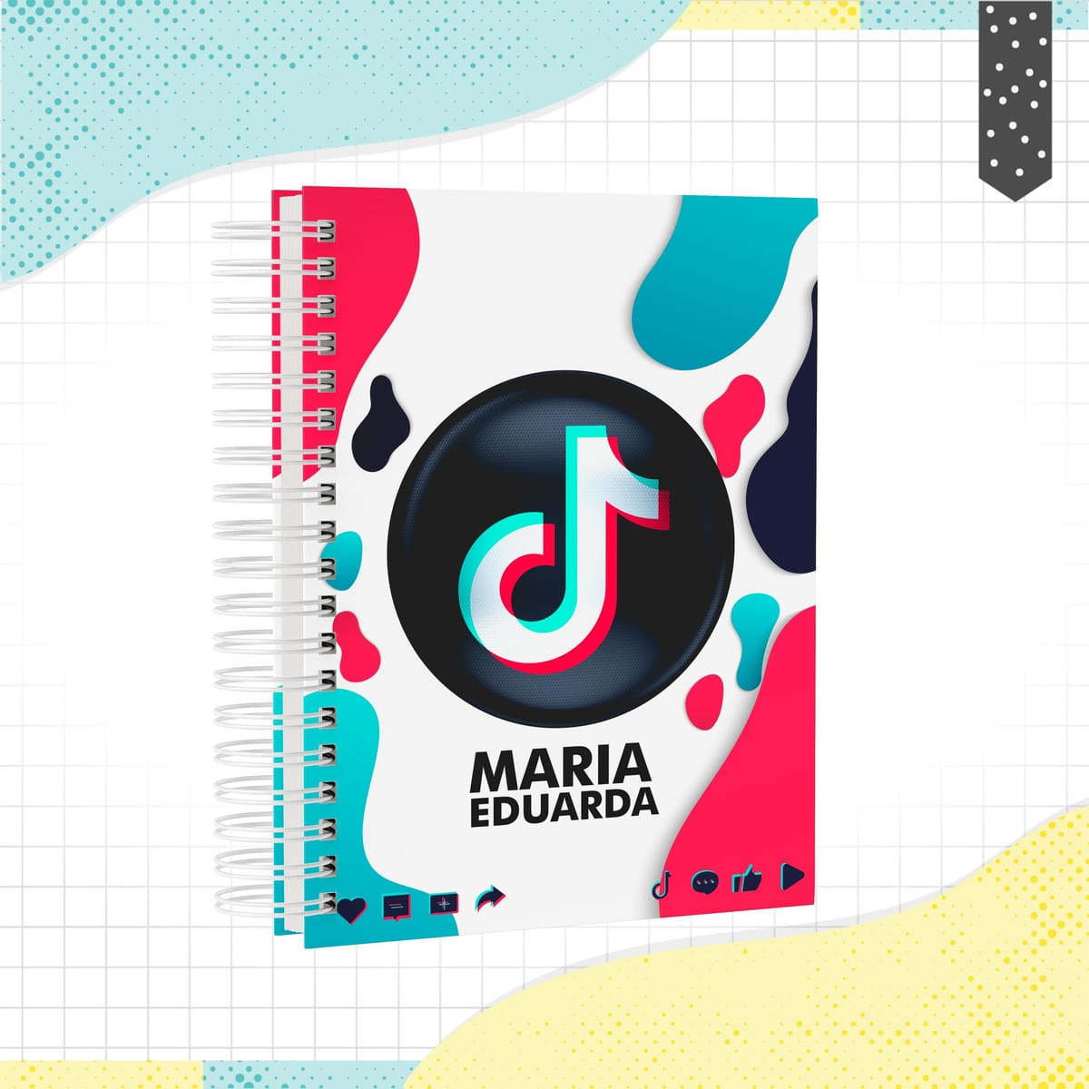 Caderno Personalizado Tema TikTok Arquivo Digital 1 Caderno Personalizado Tema TikTok Arquivo Digital