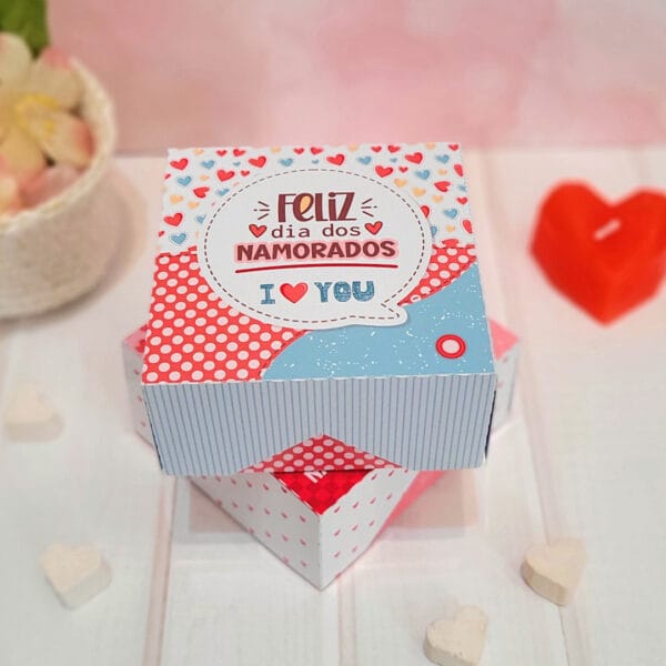 Caixa Doces Multiuso Dia dos Namorados - Arquivo Para Corte