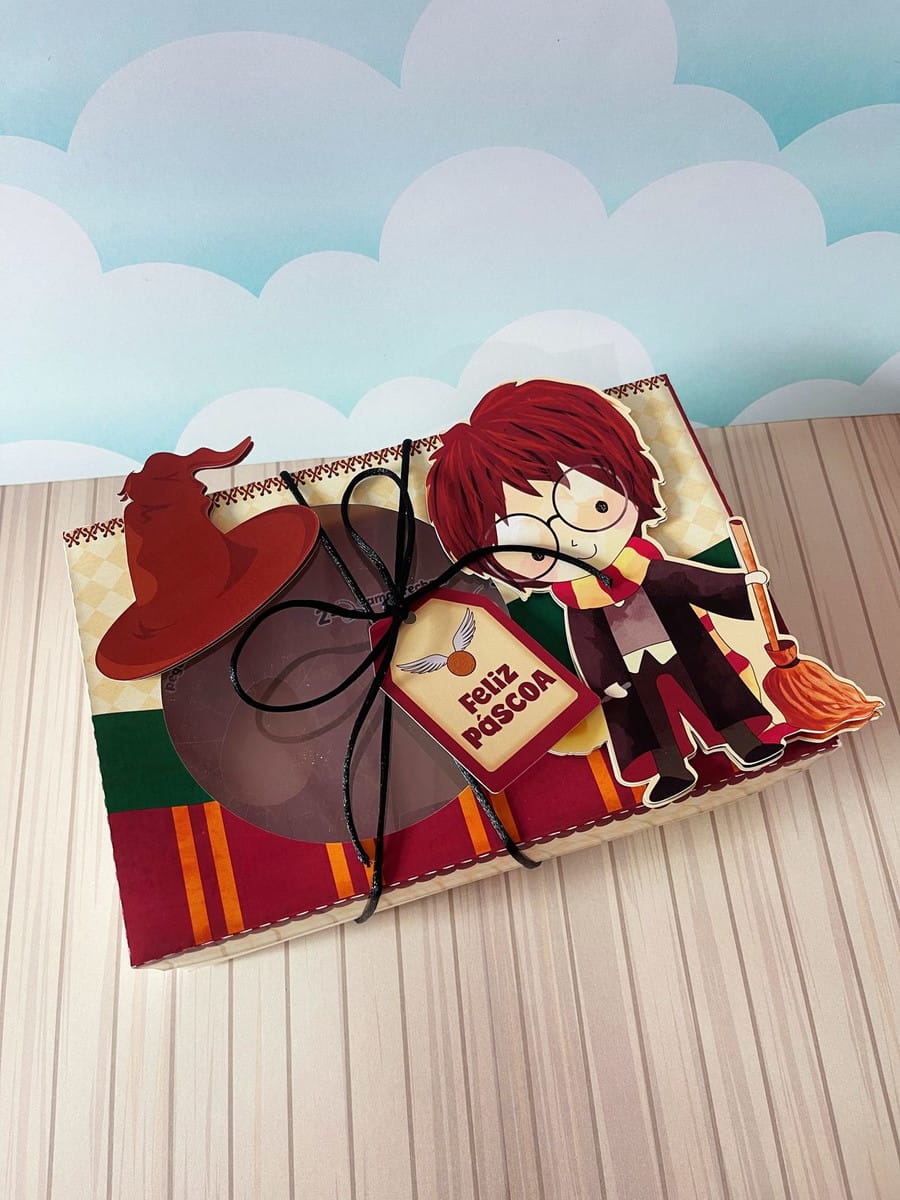 Caixa Mini Confeiteiro Harry Potter em arquivo digital 2 Mini Confeiteiro Harry Potter Arquivo Digital 2