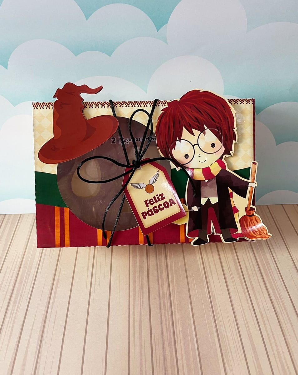 Caixa Mini Confeiteiro Harry Potter em arquivo digital 4 Mini Confeiteiro Harry Potter Arquivo Digital 4