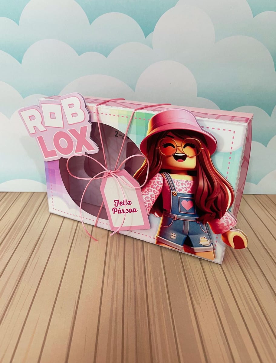 Caixa Mini Confeiteiro Roblox Menina em PDF e Studio 3 Mini Confeiteiro Roblox Menina Arquivo Digital 3