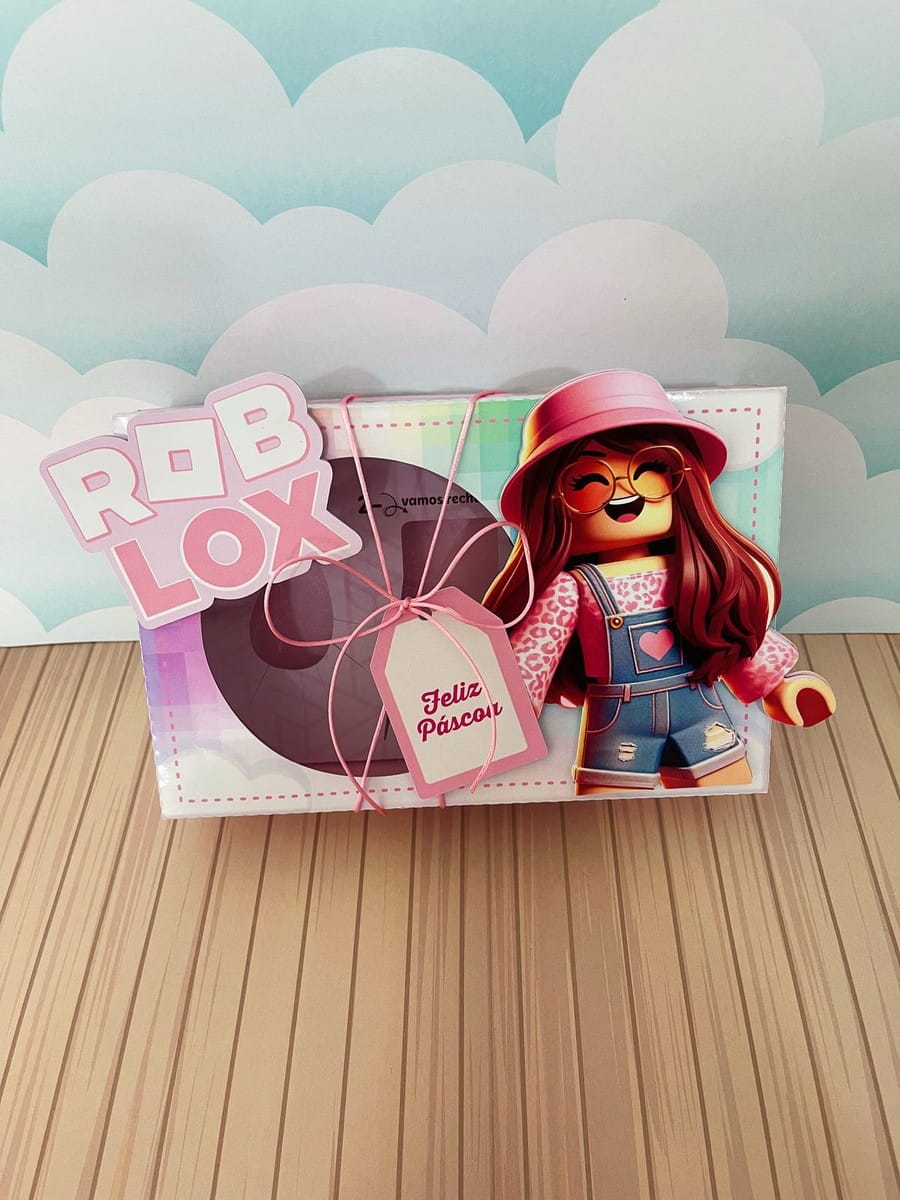 Caixa Mini Confeiteiro Roblox Menina em PDF e Studio 4 Mini Confeiteiro Roblox Menina Arquivo Digital 4