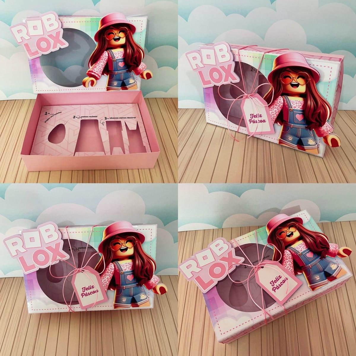Caixa Mini Confeiteiro Roblox Menina em PDF e Studio 1 Mini Confeiteiro Roblox Menina Arquivo Digital