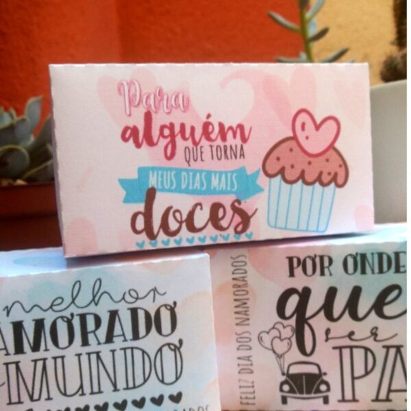 Caixas Pequenas Doces Dia dos Namorados - Arquivo Digital