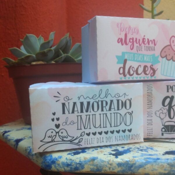 Caixas Pequenas Doces Dia dos Namorados - Arquivo Digital
