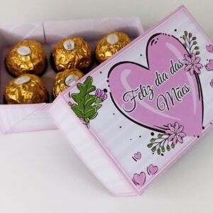 Caixinhas 6 Doces Dia das Mães - Arquivo Digital