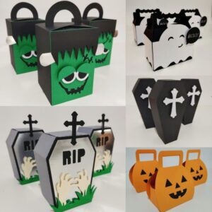 caixinhas personalizadas de halloween studio e pdf caixinhas personalizadas