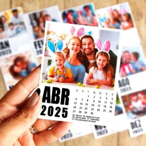 calendario polaroid 2025 arquivo digital pack calendario de mesa