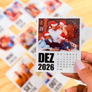 calendario polaroid 2026 natalino png para personalizar
