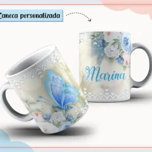 Caneca Borboleta - Arquivo Digital 5 Caneca Borboleta - Arquivo Digital