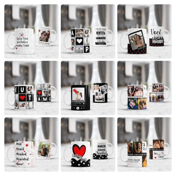 Caneca e Almofada Personalizada - Dia dos Namorados