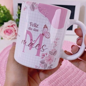 Caneca Dia das Mães com Arte Digital em PNG e Corel 8 caneca gratidao dia das maes arquivo digital 1