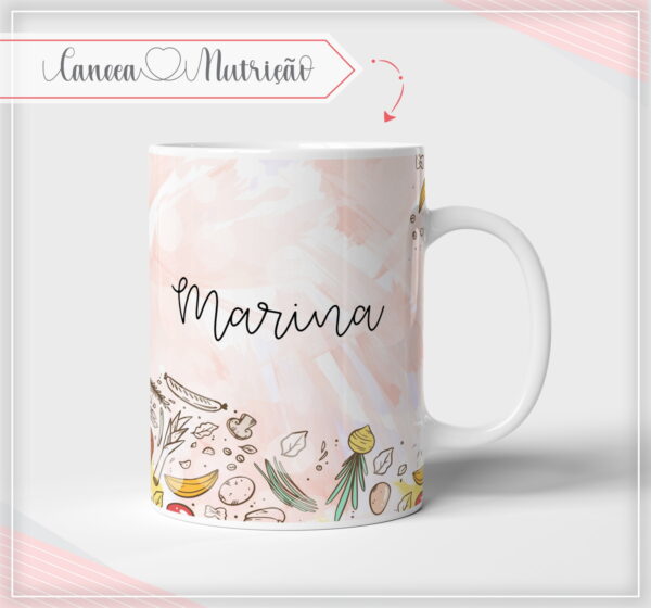 Caneca Nutrição Profissões (Arte digital)