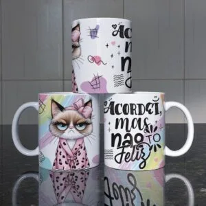 Canecas Bad Cat Artes Digitais em Png e Corel
