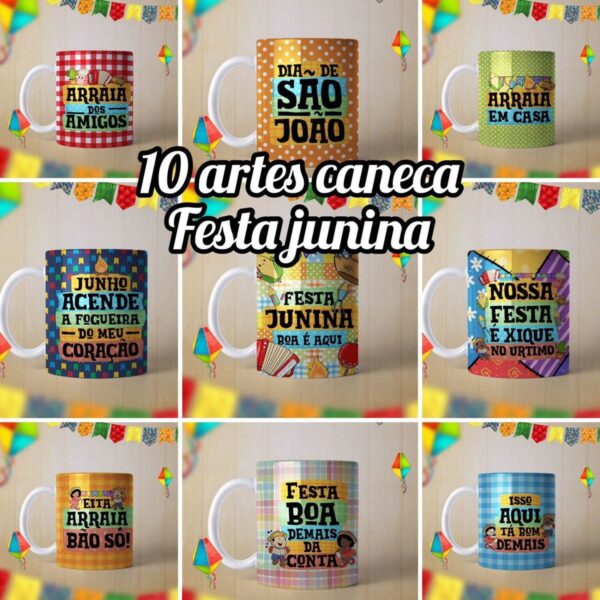 Canecas Festa Junina - Arquivo Digital