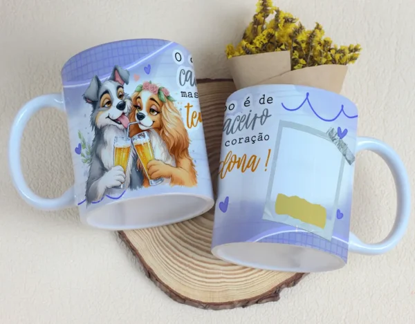 Canecas Personalizadas Dia dos Namorados - Arquivos Editáveis Casal