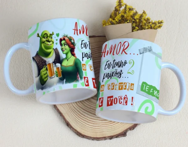 Canecas Personalizadas Dia dos Namorados - Arquivos Editáveis Casal