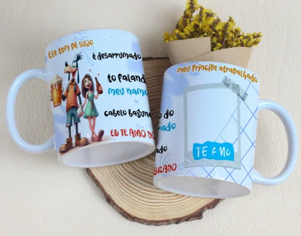 Canecas Personalizadas Dia dos Namorados - Arquivos Editáveis Casal
