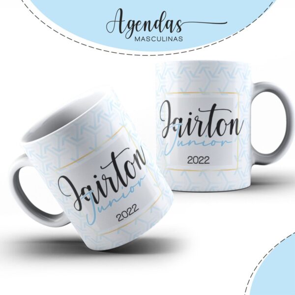 Capa Agenda Masculina Tons Azul - Arquivo Digital