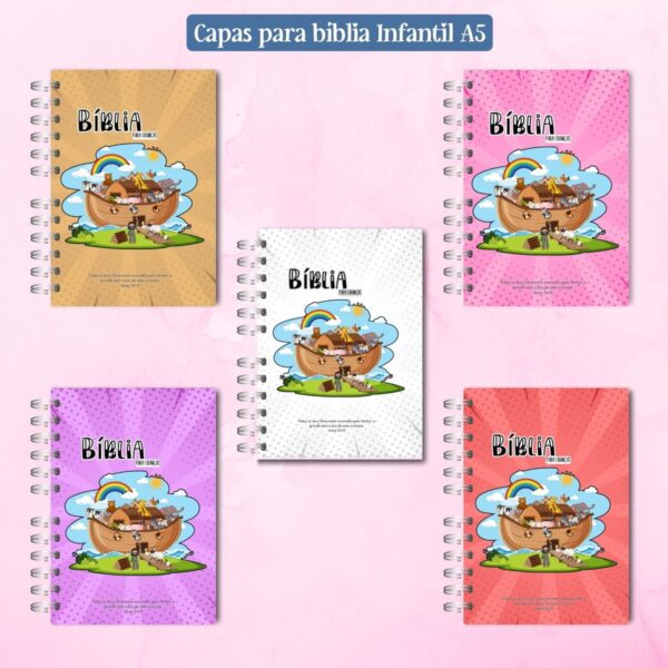 Capas Bíblia Infantil A5 e 18x18 - Arquivo Digital