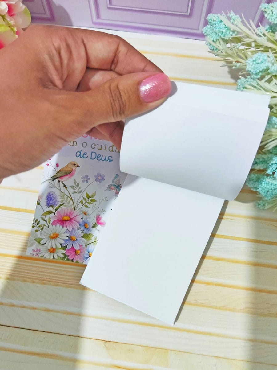 Capas Bloquinho 7x10 PNG Jardim Encantado 3 Capas Bloquinho 7x10 PNG Jardim Encantado - Imagem 3
