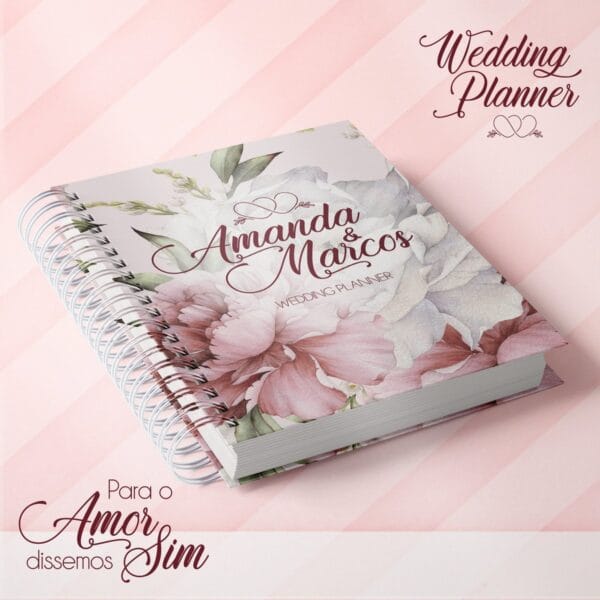 Capas Florais Planner Noiva - Arquivo Digital
