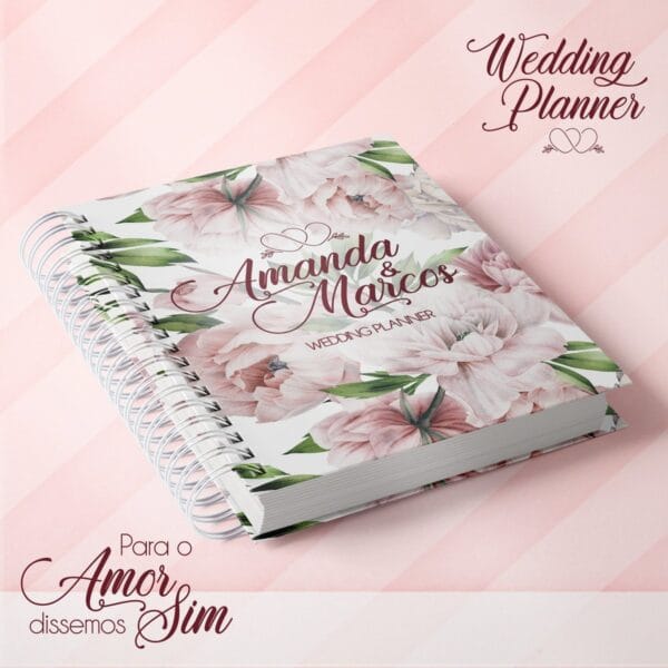Capas Florais Planner Noiva - Arquivo Digital