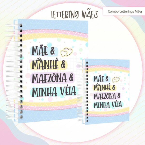 Capas Lettering Mães - Arquivo Digital