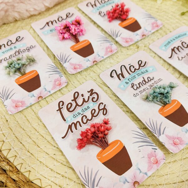 Card com Florzinha Dia das Mães - Arquivo Digital