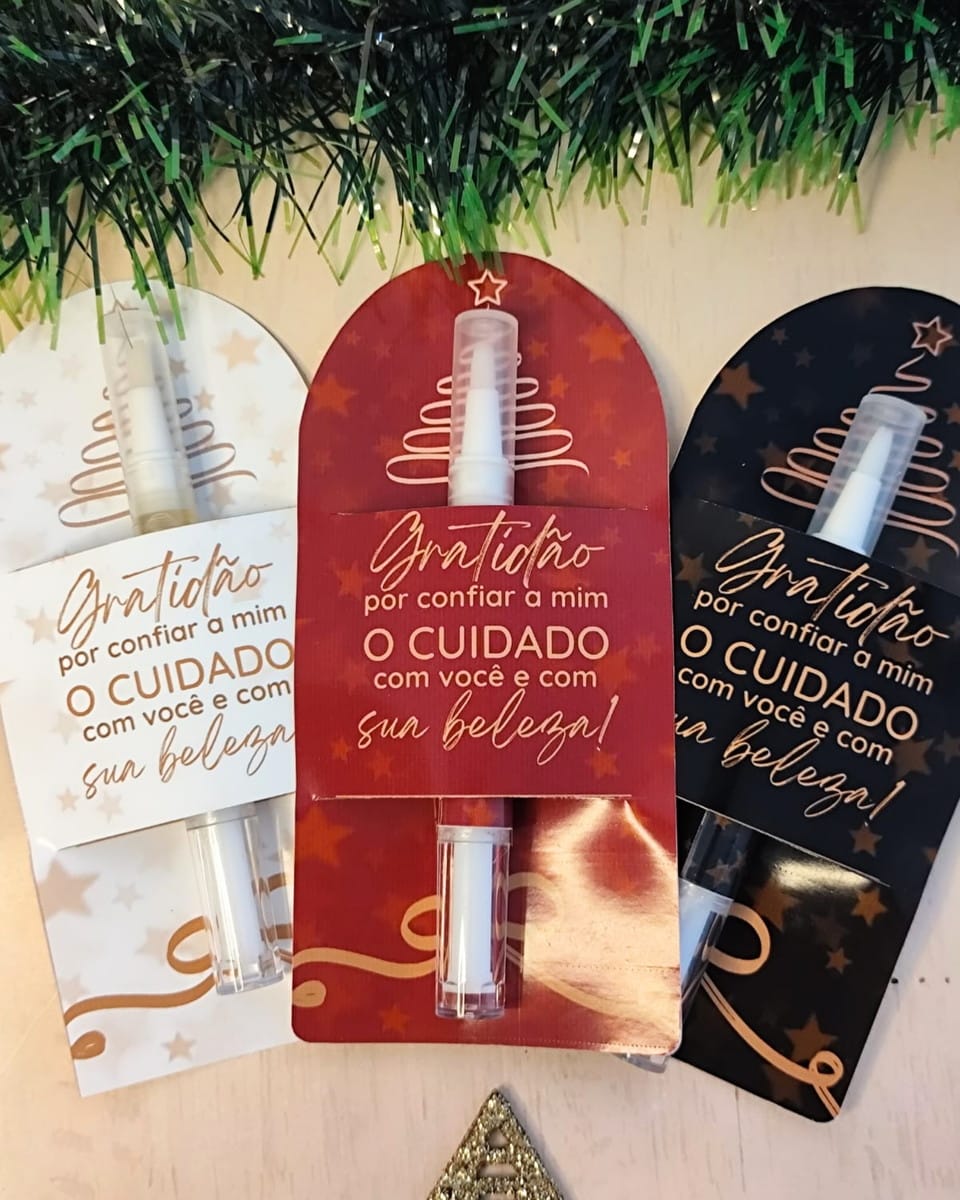 Kit Digital Natal para Caneta Cutícula com Cards e Adesivos 2 Kit Digital Natal para Caneta Cutícula com Cards e Adesivos - Imagem 2