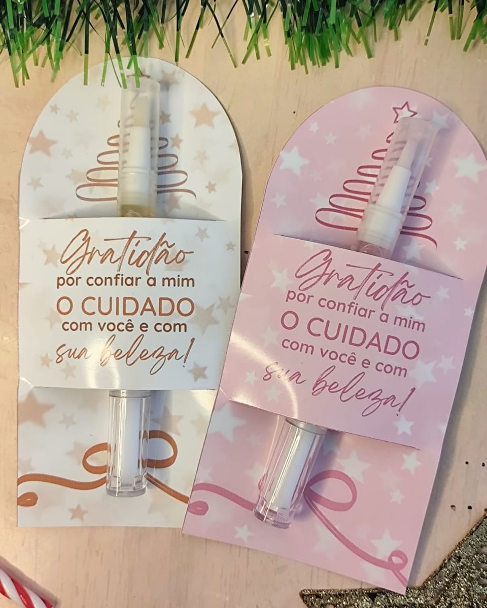 Kit Digital Natal para Caneta Cutícula com Cards e Adesivos 1 Kit Digital Natal para Caneta Cutícula com Cards e Adesivos
