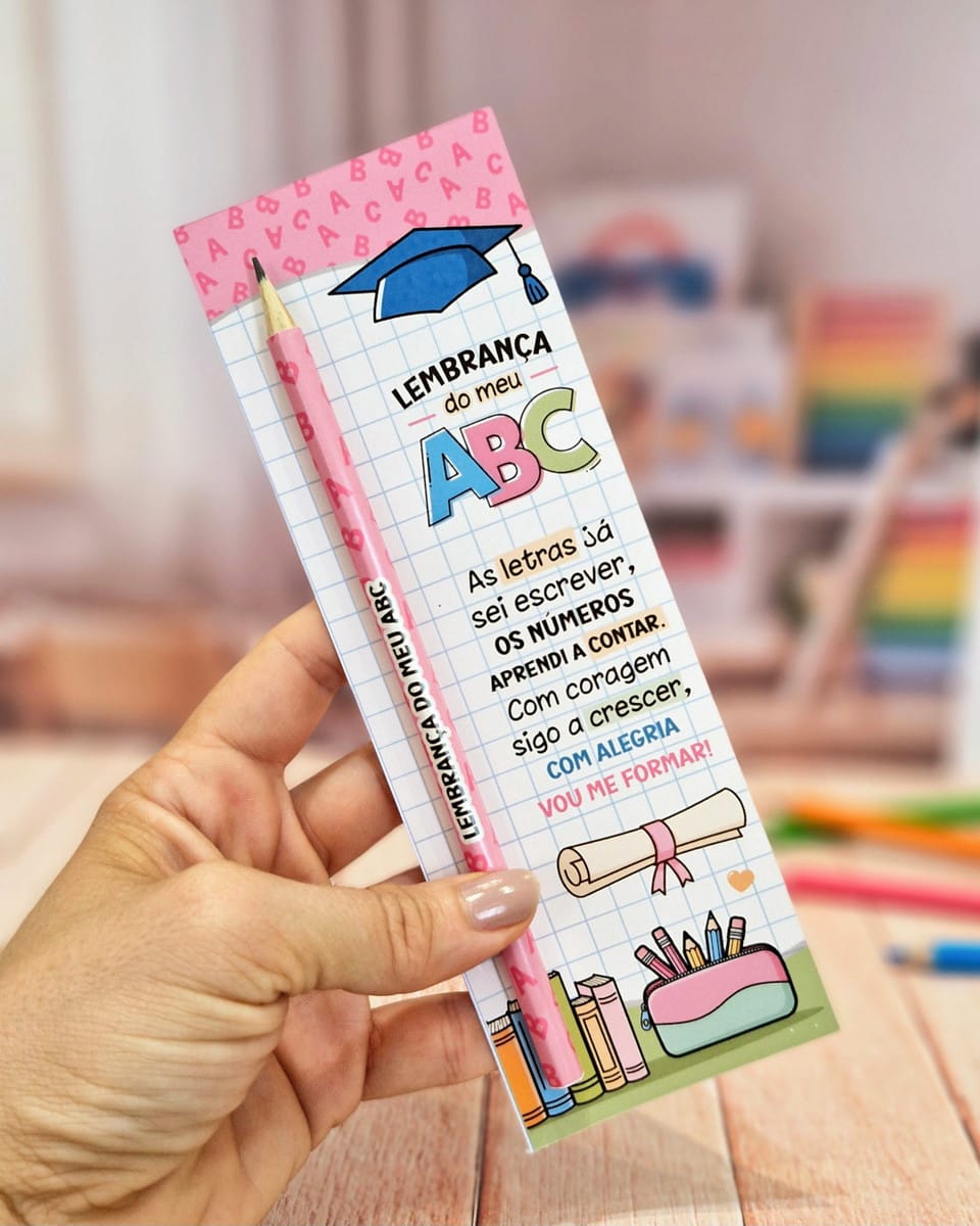 Card Lápis ABC para Imprimir Lembrancinha de Formatura 3 Card Lápis ABC para Imprimir Lembrancinha de Formatura - Imagem 3