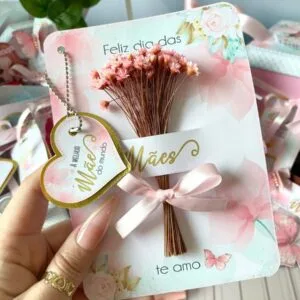 Card para Florzinha Dia das Mães - Arquivo Digital