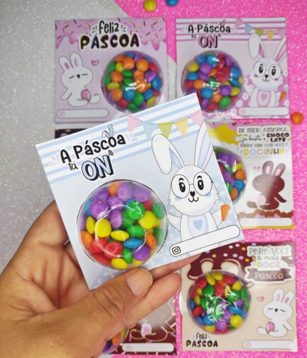Cartão Colorete Páscoa - Arquivo Digital