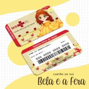 Cartão Sus A Bela e a Fera - Arquivo Digital 20 Cartão Sus A Bela e a Fera - Arquivo Digital