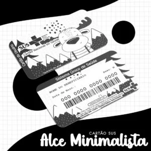 Cartão Sus Alce Minimalista - Arquivo Digital 21 Cartão Sus Alce Minimalista - Arquivo Digital