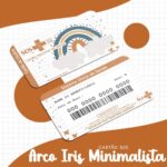 Cartão Sus Arco Íris Minimalista Menino - Arquivo Digital