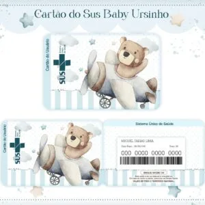 Cartão Sus Baby Urso - Arquivo Digital 18 Cartão Sus Baby Urso - Arquivo Digital