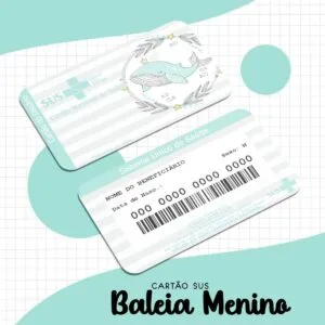 Cartão Sus Baleia Menino - Arquivo Digital