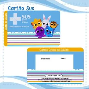 Cartão Sus Bolofofos Menino - Arquivo Digital