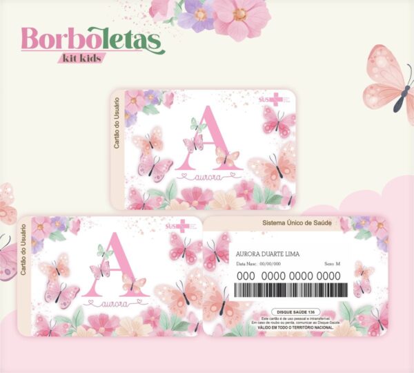 Cartão Sus Borboletas - Arquivo Digital