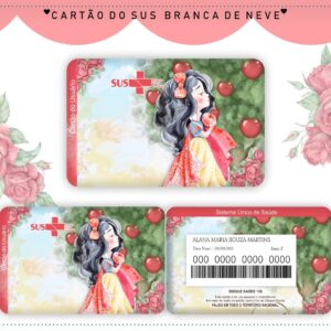 cartao sus branca de neve arquivo digital encadernacao digital