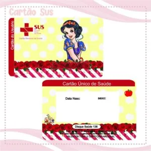 Cartão Sus Branca de Neve Menina - Arquivo Digital 19 Cartão Sus Branca de Neve Menina - Arquivo Digital