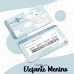 cartao sus elefante menino arquivo digital