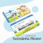 Cartão Sus Fazendinha Menino - Arquivo Digital